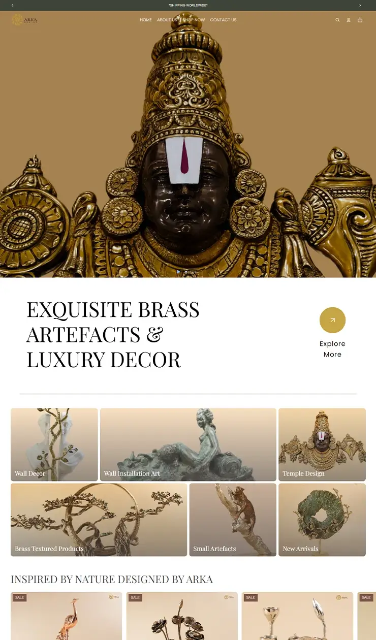 AK 家居装饰铜器跨境电商