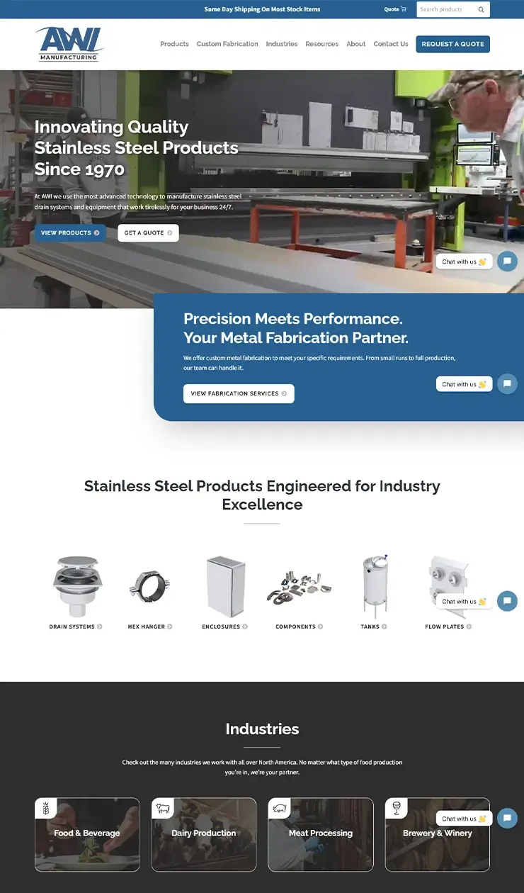 AWI金属加工企业官网