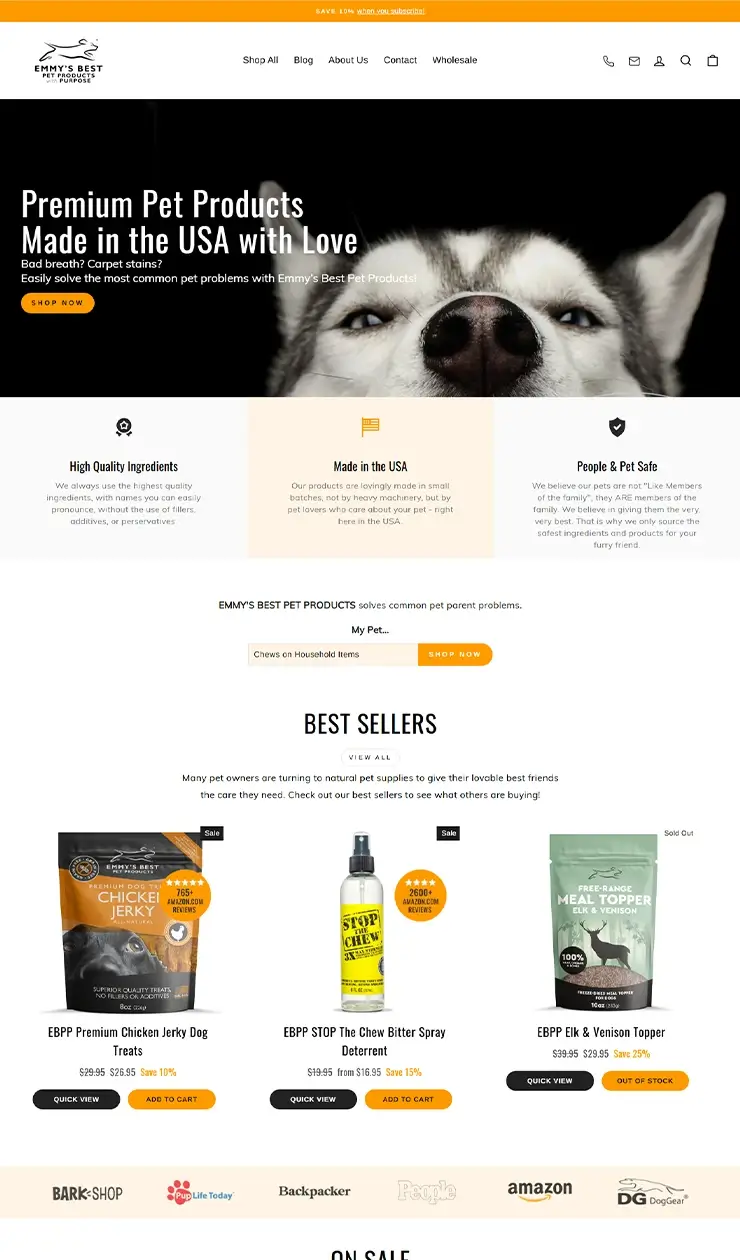 EB 宠物用品电商官网