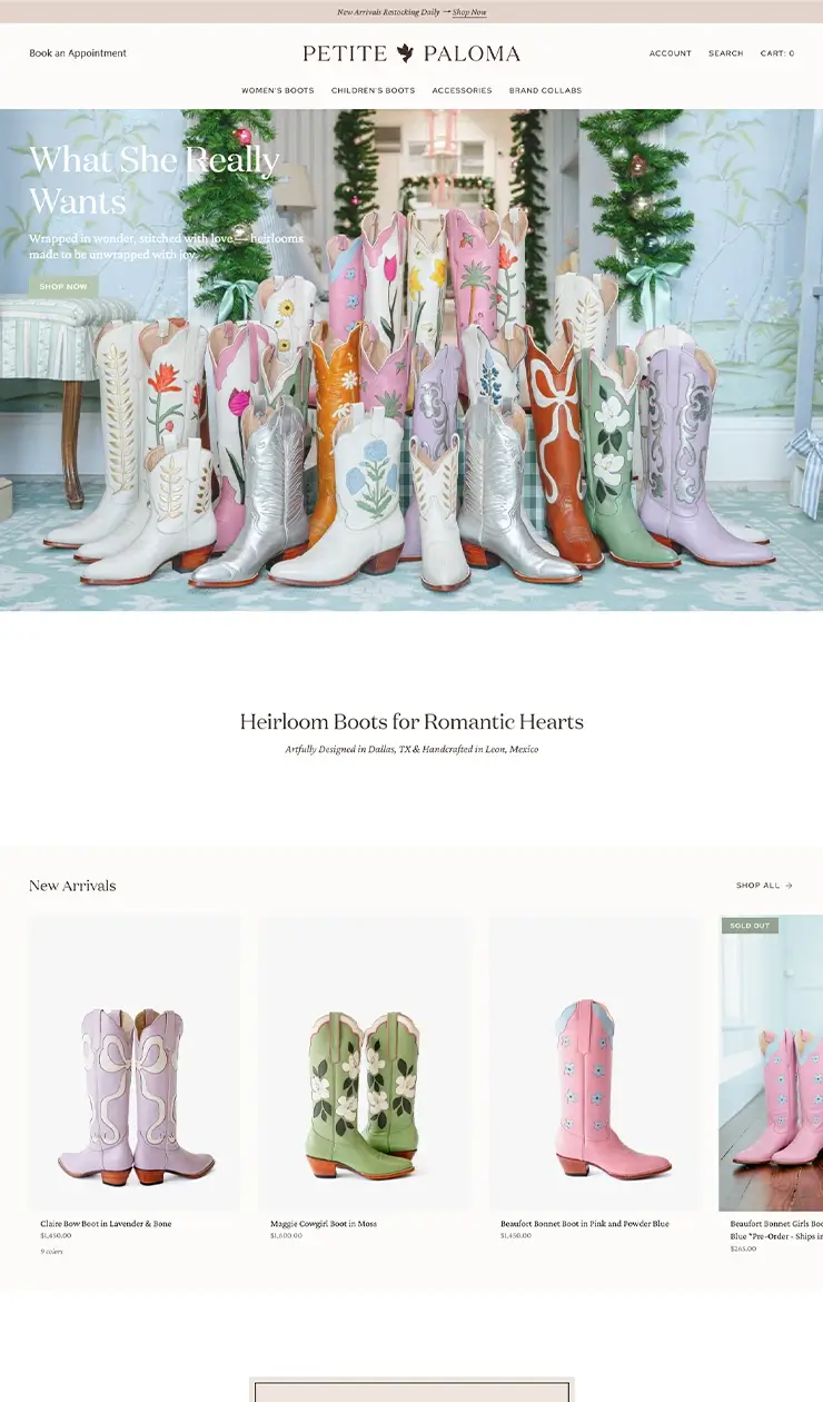 PP 女款牛仔靴定制跨境电商